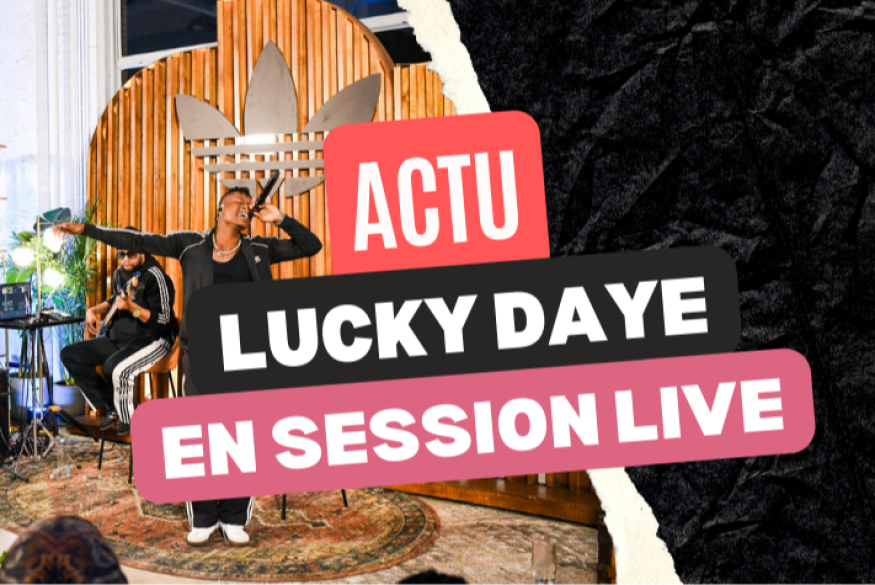 Lucky Daye en session live pour adidas