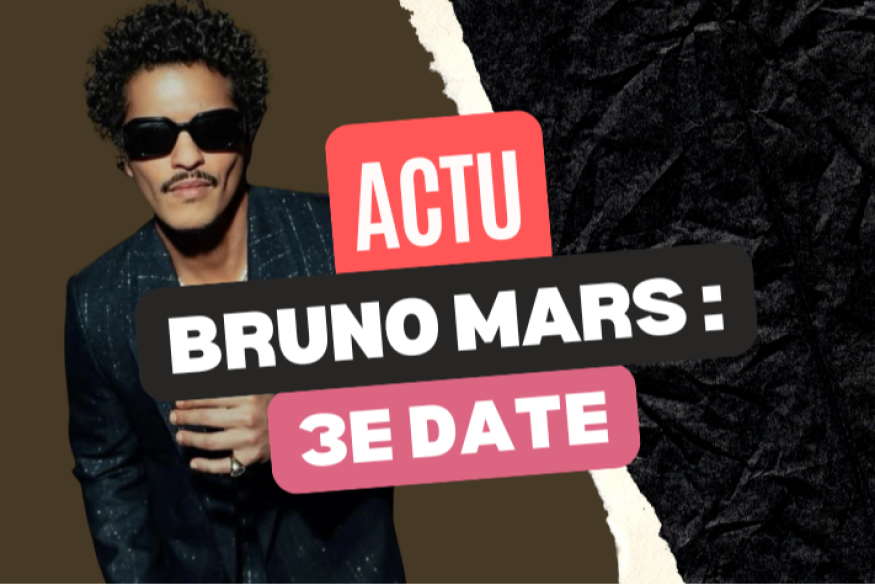 Bruno Mars : une 3e date à Paris